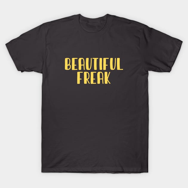 Beautiful Freak, burgundy T-Shirt by Perezzzoso